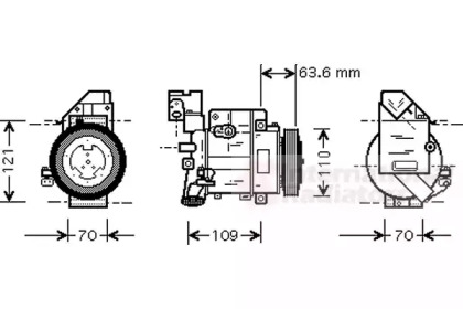 Компрессор (VAN WEZEL: 3000K425)