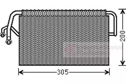 Испаритель (VAN WEZEL: 3000V486)