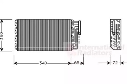 Испаритель (VAN WEZEL: 3700V088)