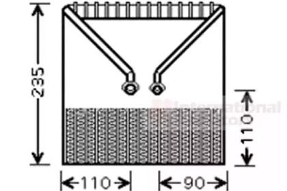 Испаритель (VAN WEZEL: 3700V414)