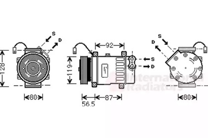 Компрессор (VAN WEZEL: 4000K036)