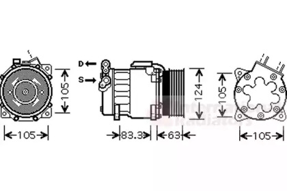 Компрессор (VAN WEZEL: 4000K306)