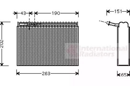 Испаритель (VAN WEZEL: 4000V062)