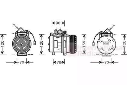 Компрессор (VAN WEZEL: 7400K034)