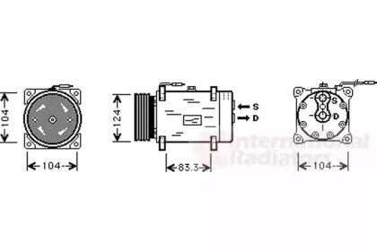 Компрессор (VAN WEZEL: 4300K038)