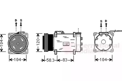 Компрессор (VAN WEZEL: 4300K284)