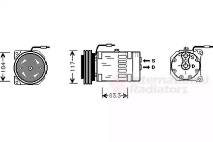 Компрессор (VAN WEZEL: 4300K403)