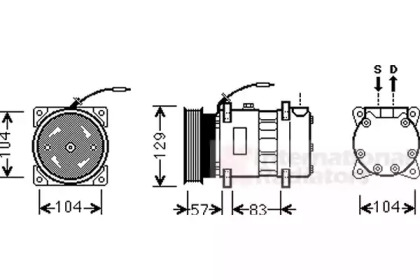 Компрессор (VAN WEZEL: 4300K436)