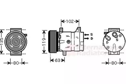 Компрессор (VAN WEZEL: 4300K440)