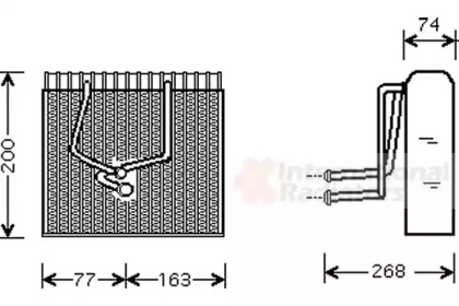 Испаритель (VAN WEZEL: 4300V173)