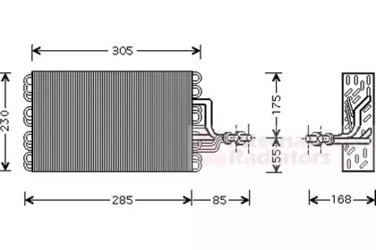 Испаритель (VAN WEZEL: 5800V077)