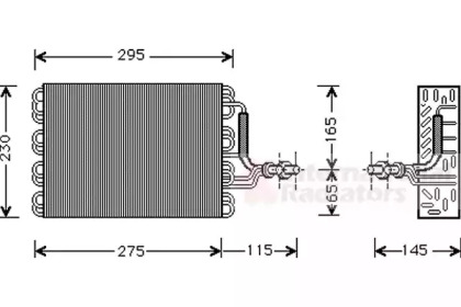 Испаритель (VAN WEZEL: 5800V171)