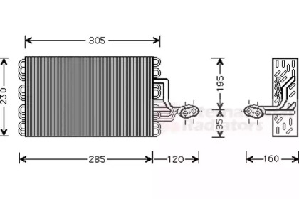 Испаритель (VAN WEZEL: 5800V186)