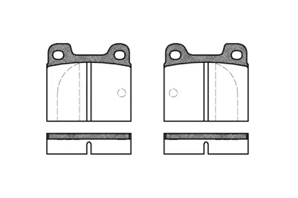 Комплект тормозных колодок (WOKING: P1033.00)