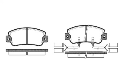 Комплект тормозных колодок (WOKING: P1253.22)