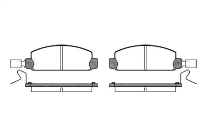 Комплект тормозных колодок (WOKING: P1973.24)