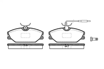 Комплект тормозных колодок (WOKING: P3083.12)