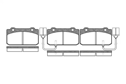 Комплект тормозных колодок (WOKING: P3103.02)