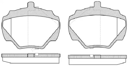 Комплект тормозных колодок (WOKING: P3223.10)