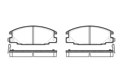 Комплект тормозных колодок (WOKING: P3383.04)