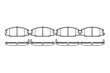 Комплект тормозных колодок (WOKING: P3383.24)