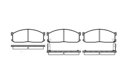 Комплект тормозных колодок (WOKING: P3443.02)