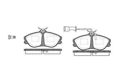 Комплект тормозных колодок (WOKING: P3763.02)