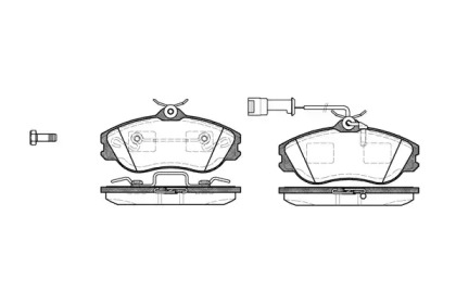 Комплект тормозных колодок (WOKING: P3763.22)