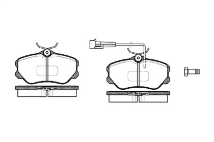 Комплект тормозных колодок (WOKING: P2033.02)