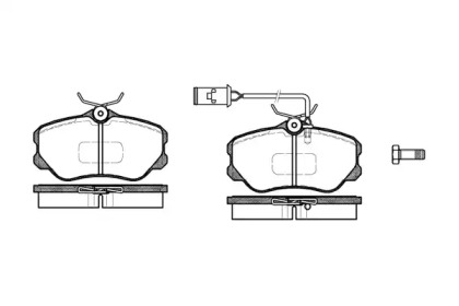 Комплект тормозных колодок (WOKING: P2033.12)