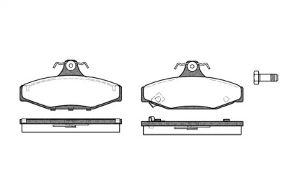 Комплект тормозных колодок (WOKING: P2353.02)