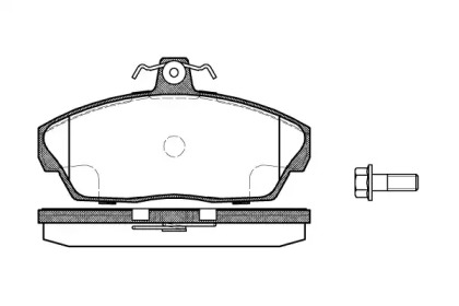 Комплект тормозных колодок (WOKING: P2373.10)