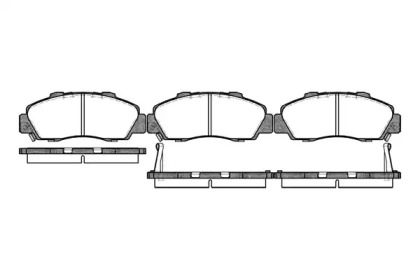 Комплект тормозных колодок (WOKING: P2513.02)