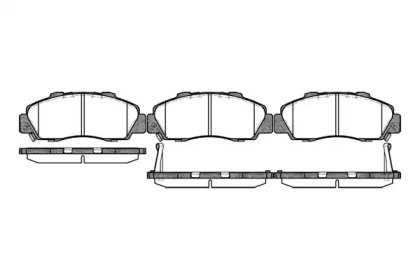 Комплект тормозных колодок (WOKING: P2513.32)