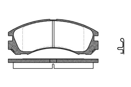 Комплект тормозных колодок (WOKING: P2543.22)