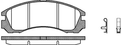 Комплект тормозных колодок (WOKING: P2543.32)