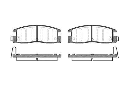 Комплект тормозных колодок (WOKING: P2613.04)