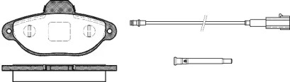 Комплект тормозных колодок (WOKING: P5143.21)