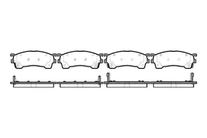 Комплект тормозных колодок (WOKING: P5153.04)