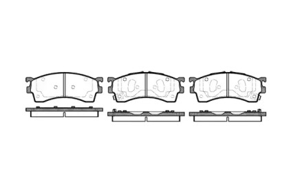 Комплект тормозных колодок (WOKING: P5153.12)