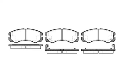 Комплект тормозных колодок (WOKING: P5253.02)