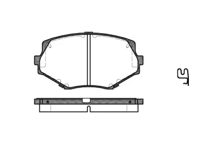 Комплект тормозных колодок (WOKING: P5783.02)