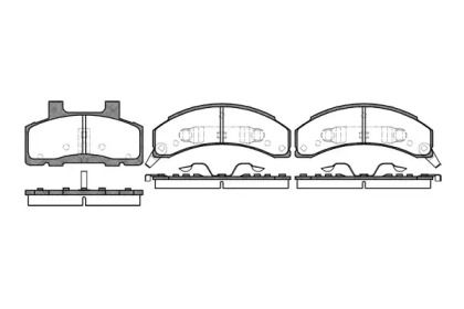 Комплект тормозных колодок (WOKING: P4183.02)