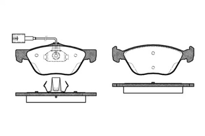 Комплект тормозных колодок (WOKING: P4893.42)