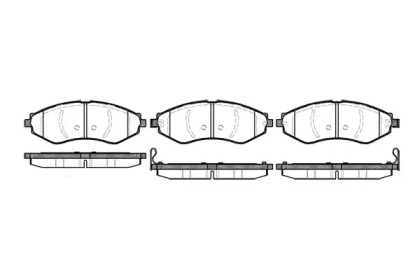 Комплект тормозных колодок (WOKING: P7453.22)