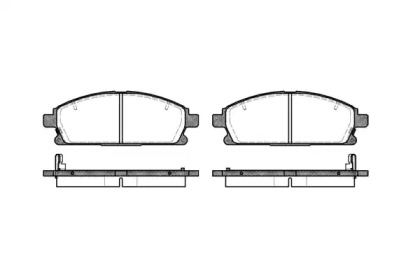 Комплект тормозных колодок (WOKING: P7743.12)