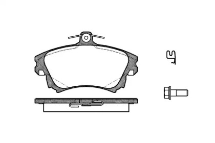 Комплект тормозных колодок (WOKING: P6083.02)