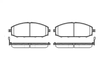 Комплект тормозных колодок (WOKING: P6113.04)