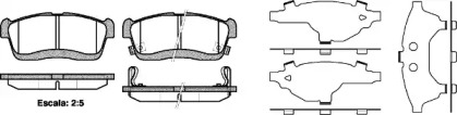 Комплект тормозных колодок (WOKING: P6243.42)