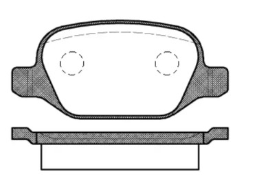 Комплект тормозных колодок (WOKING: P6273.10)